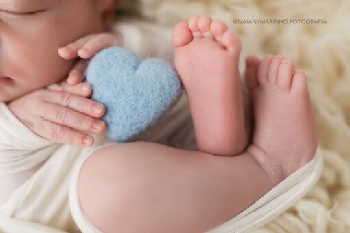 Felted Heart (Medium) - Blue