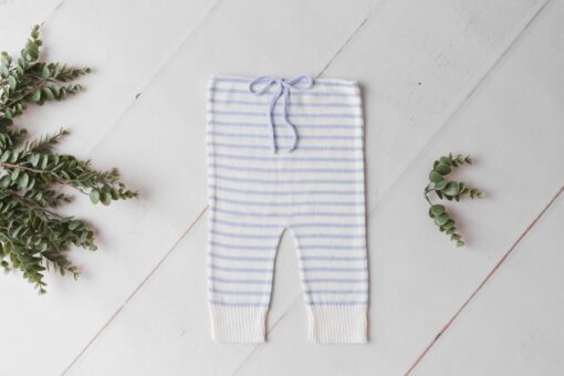 Sitter Rhonny Pants | Light Blue and off white