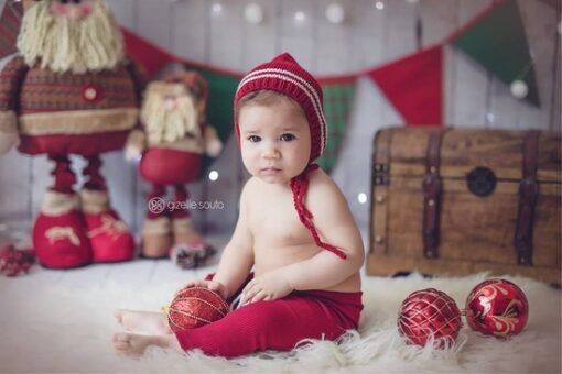 Christmas Sitter Bonnet | 3-6 months