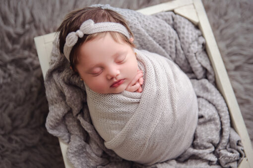 Wrap + Headband Tricot (Light Gray)