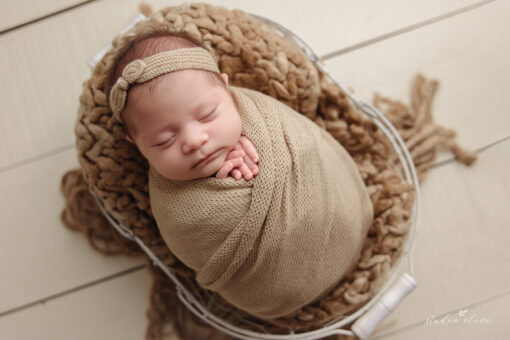 Wrap + Headband Tricot (Beige)