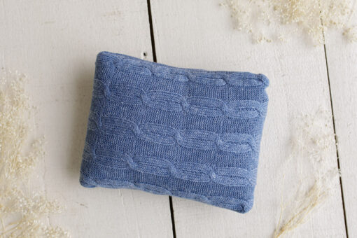 Tricot Pillow - Denim Blue