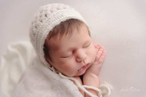 Delicate Newborn Bonnet - Ivory