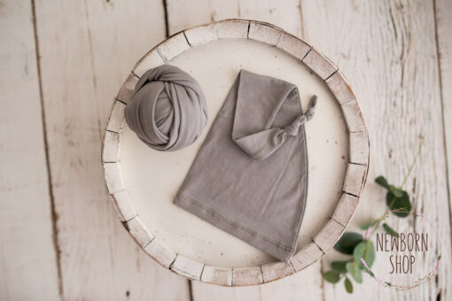 Wrap + Sleep Hat - Grey