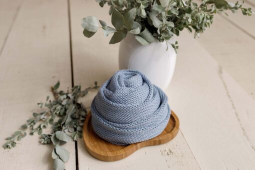 Knit Wrap | Blue