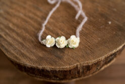 Headband Flower |  Light Purple, Flower Off White