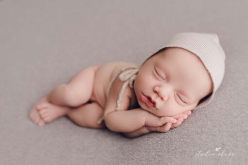 Edhy Newborn Bonnet | Light Grey