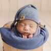 Newborn Sleepy Hat | Denim Blue