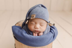 Newborn Sleepy Hat | Denim Blue