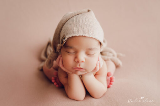 Newborn Mohair Sleepy Hat | Beige