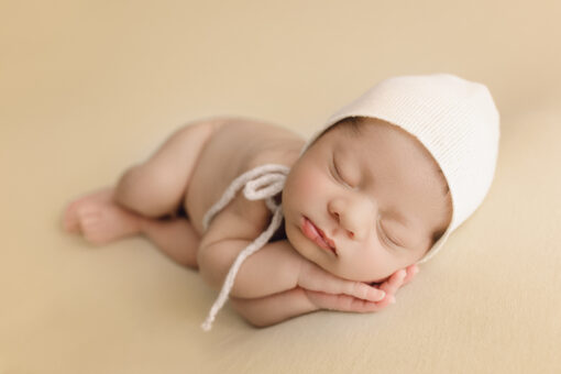 Edhy Newborn Bonnet | Ivory